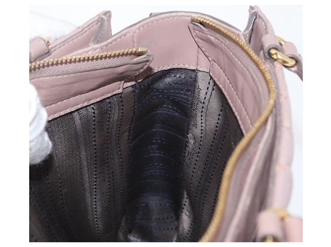 Borsa a Spalla Salvatore Ferragamo Vala in Pelle 2 in 1 Viola Oro Auth 173180 D'oro Porpora - vista 22