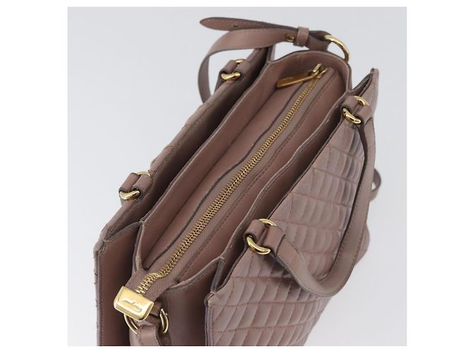 Borsa a Spalla Salvatore Ferragamo Vala in Pelle 2 in 1 Viola Oro Auth 173180 D'oro Porpora - vista 6