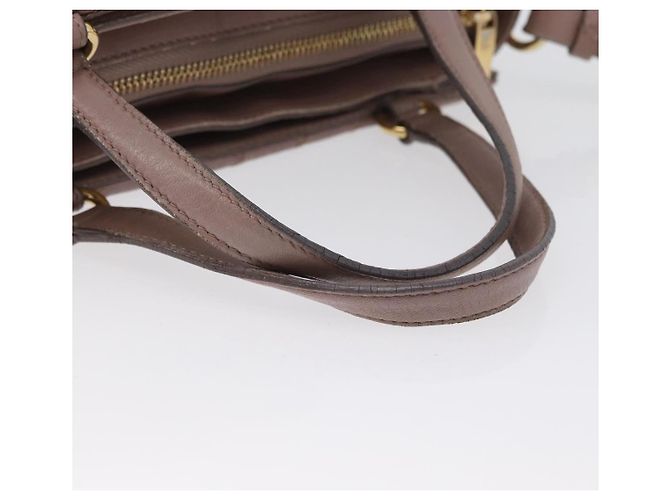 Borsa a Spalla Salvatore Ferragamo Vala in Pelle 2 in 1 Viola Oro Auth 173180 D'oro Porpora - vista 7
