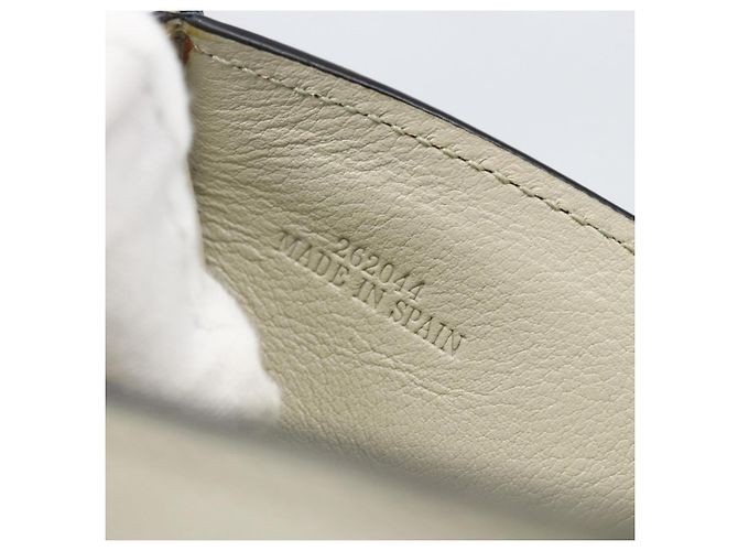 Portafoglio Anagram LOEWE Pelle Blu Argento Auth 166820 - vista 12