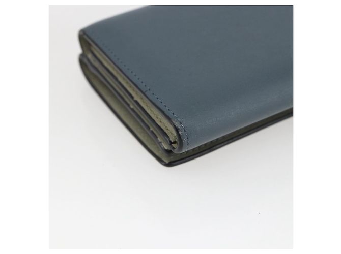 Portafoglio Anagram LOEWE Pelle Blu Argento Auth 166820 - vista 16