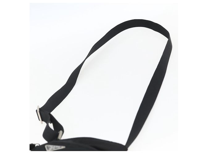 Borsa a Spalla PRADA Nylon Nero Argento Autentica am10762 - vista 14