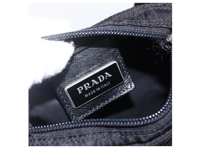 Borsa a Spalla PRADA Nylon Nero Argento Autentica am10762 - vista 19