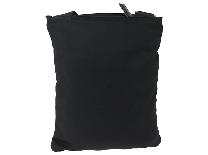 Borsa a Spalla PRADA Nylon Nero Argento Autentica am10762 - vista 2
