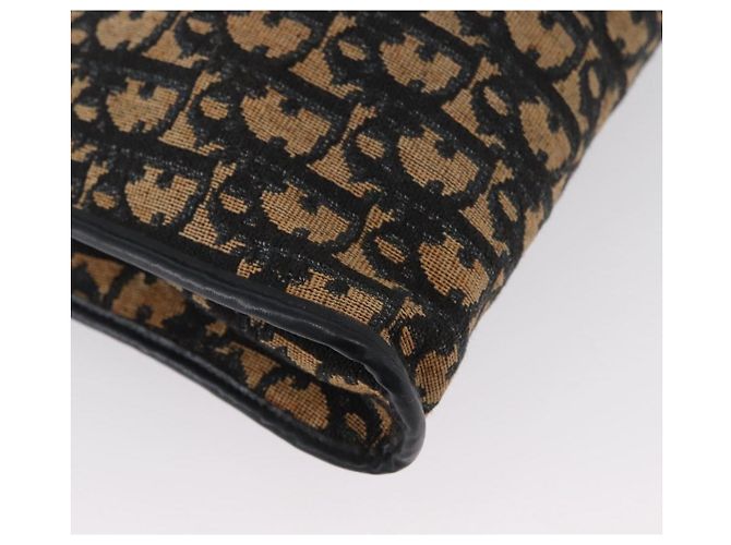 Mini borsa a rullo in tela obliqua Trotter Christian Dior blu Auth fm5122 D'oro Blu navy - vista 15