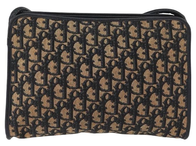 Mini borsa a rullo in tela obliqua Trotter Christian Dior blu Auth fm5122 D'oro Blu navy - vista 2
