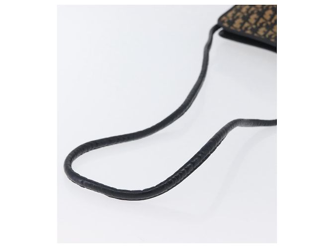 Mini borsa a rullo in tela obliqua Trotter Christian Dior blu Auth fm5122 D'oro Blu navy - vista 7