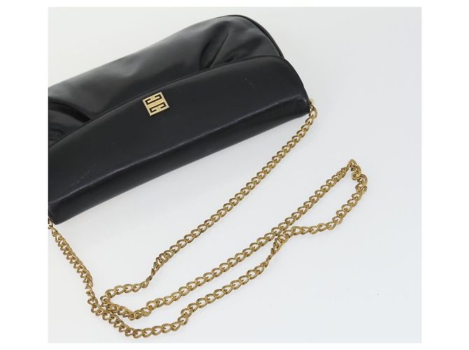 Bolsa de mão GIVENCHY em couro e nylon 2 peças preta Auth bs33378 Preto - vista 13
