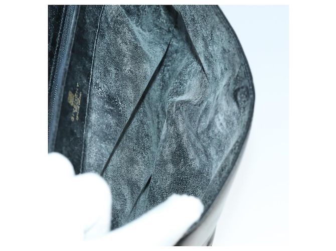 Bolsa de mão GIVENCHY em couro e nylon 2 peças preta Auth bs33378 Preto - vista 17