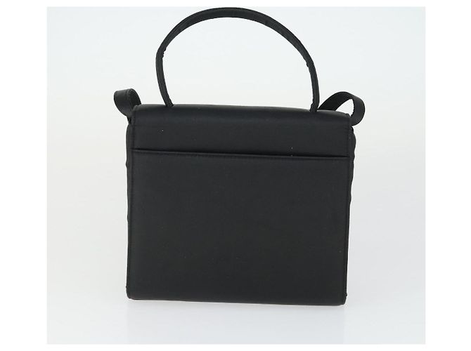 Bolsa de mão GIVENCHY em couro e nylon 2 peças preta Auth bs33378 Preto - vista 3