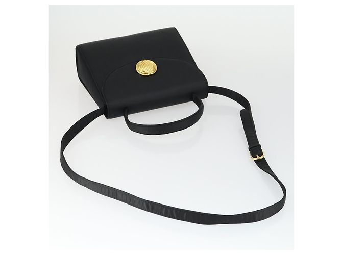 Bolsa de mão GIVENCHY em couro e nylon 2 peças preta Auth bs33378 Preto - vista 5