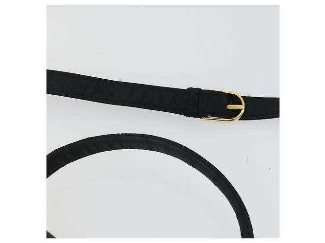 Bolsa de mão GIVENCHY em couro e nylon 2 peças preta Auth bs33378 Preto - vista 6