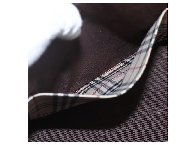 Borsa a mano in pelle nera e argento autentica BURBERRY ep13523 Nero - vista 12