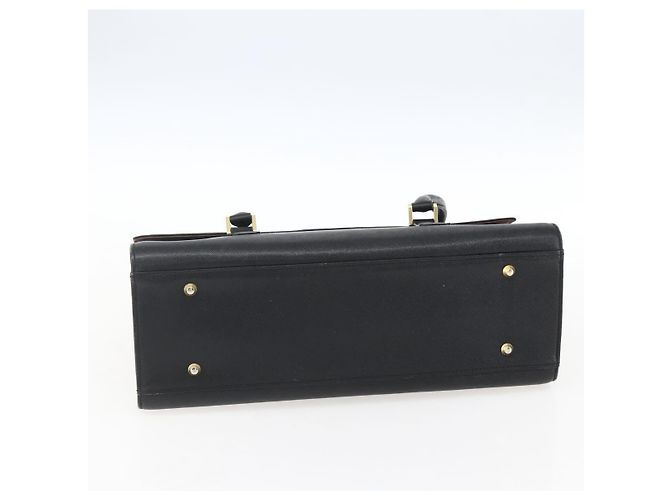 Borsa a mano in pelle nera e argento autentica BURBERRY ep13523 Nero - vista 5