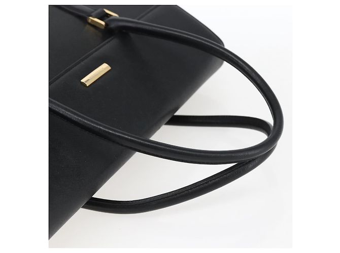 Borsa a mano in pelle nera e argento autentica BURBERRY ep13523 Nero - vista 7
