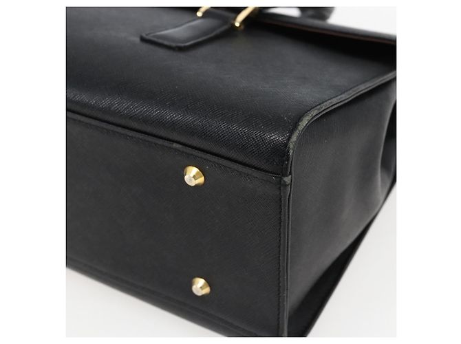 Borsa a mano in pelle nera e argento autentica BURBERRY ep13523 Nero - vista 9