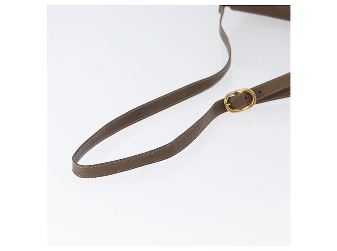 Bolsa Gucci GG Supreme Web Sherry Line em PVC bege e dourado 10 02 056 Auth BA10446 - vista 7