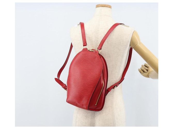 LOUIS VUITTON Zaino Epi Mabillon Rosso Castigliano M52237 LV Auth 169192A - vista 24