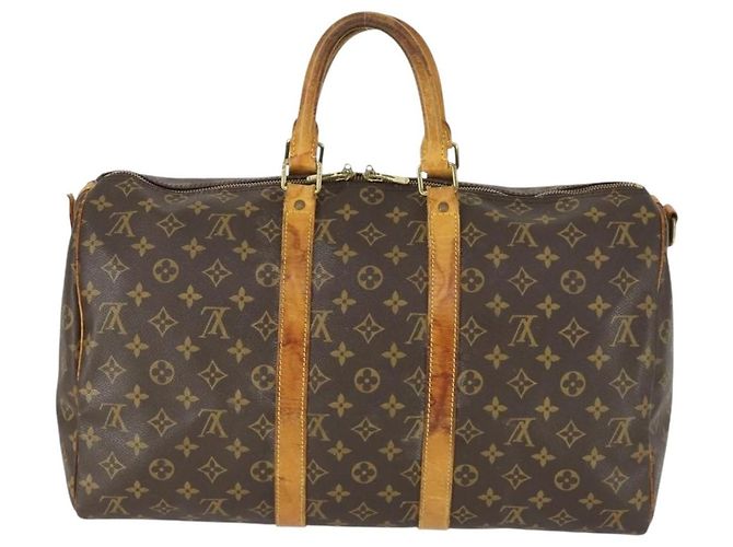 LOUIS VUITTON Monogram Keepall Bandouliere 45 Borsa Boston M41418 LV Auth 170629 Monogramma - vista 2