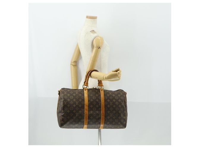 LOUIS VUITTON Monogram Keepall Bandouliere 45 Borsa Boston M41418 LV Auth 170629 Monogramma - vista 22