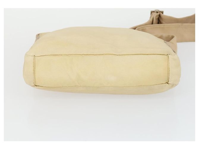 LOEWE Borsa a Mano in Pelle Nylon 2 Set Marrone Bianco Auth bs33357 - vista 15