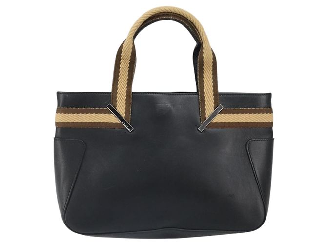 Borsa a mano in pelle GUCCI Sherry outlet Nero Argento 000 0860 Auth am10737 - vista 13
