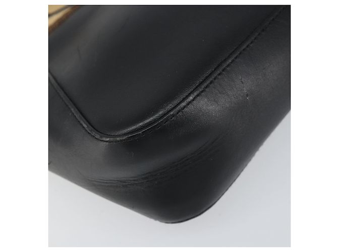 Borsa a mano in pelle GUCCI Sherry outlet Nero Argento 000 0860 Auth am10737 - vista 14