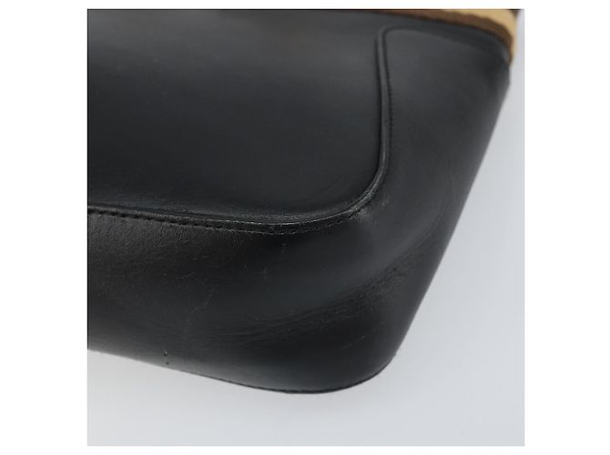 Borsa a mano in pelle GUCCI Sherry outlet Nero Argento 000 0860 Auth am10737 - vista 15