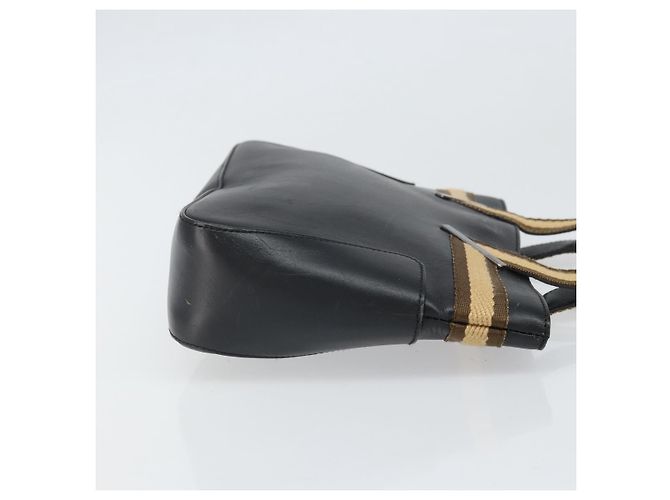 Borsa a mano in pelle GUCCI Sherry outlet Nero Argento 000 0860 Auth am10737 - vista 3