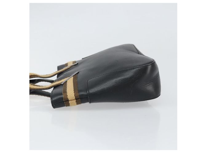 Borsa a mano in pelle GUCCI Sherry outlet Nero Argento 000 0860 Auth am10737 - vista 4
