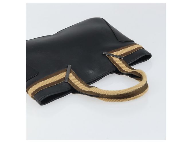 Borsa a mano in pelle GUCCI Sherry outlet Nero Argento 000 0860 Auth am10737 - vista 6