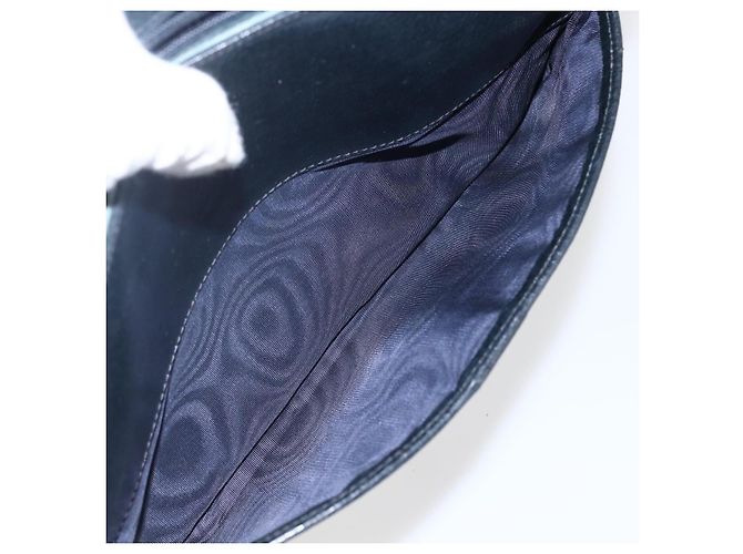 Gucci Borsa a spalla GG Supreme in PVC Blu Navy Oro Auth 173579 D'oro - vista 12
