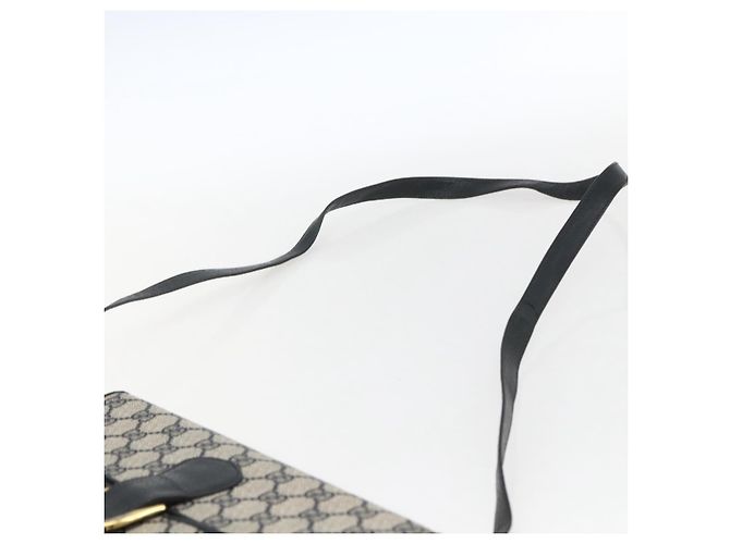 Gucci Borsa a spalla GG Supreme in PVC Blu Navy Oro Auth 173579 D'oro - vista 8