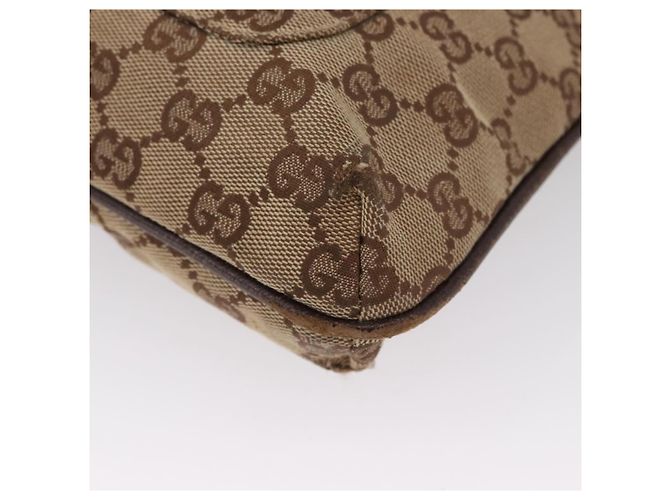 Borsa a Spalla GG Canvas Gucci Beige Argento 122793 Auth 172173 - vista 15
