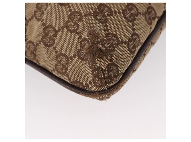 Borsa a Spalla GG Canvas Gucci Beige Argento 122793 Auth 172173 - vista 16