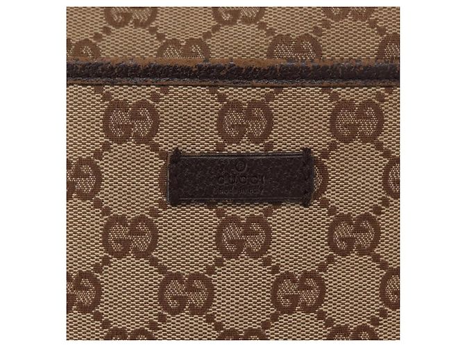 Borsa a Spalla GG Canvas Gucci Beige Argento 122793 Auth 172173 - vista 17