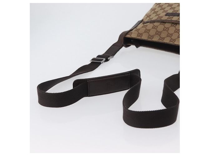 Borsa a Spalla GG Canvas Gucci Beige Argento 122793 Auth 172173 - vista 7