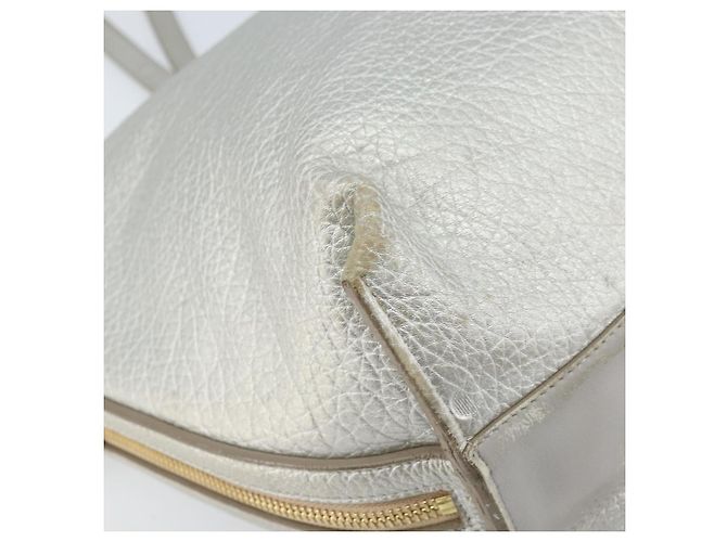 Chloé Borsa Tote in Pelle Argento Auth BA10228 - vista 14