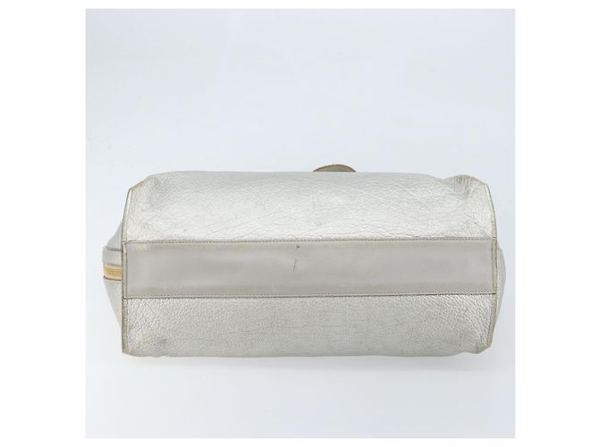 Chloé Borsa Tote in Pelle Argento Auth BA10228 - vista 5