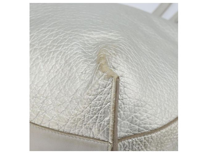 Chloé Borsa Tote in Pelle Argento Auth BA10228 - vista 9