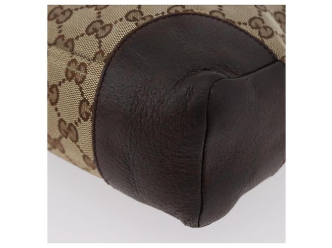 Borsa a Spalla GG Canvas Gucci Beige Argento 114273 Auth bs33435 - vista 15