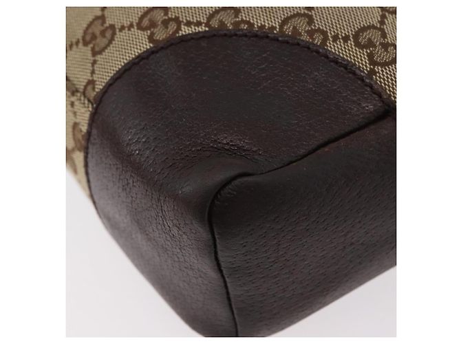 Borsa a Spalla GG Canvas Gucci Beige Argento 114273 Auth bs33435 - vista 17