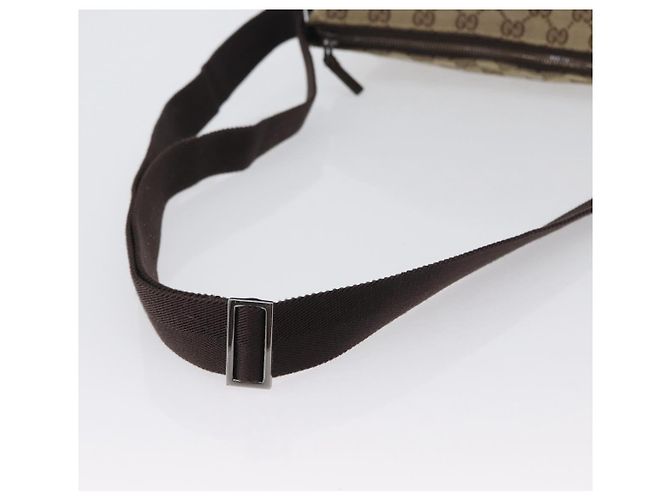 Borsa a Spalla GG Canvas Gucci Beige Argento 114273 Auth bs33435 - vista 8