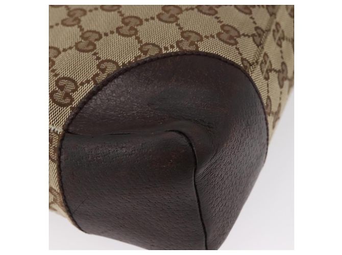 Borsa a Spalla GG Canvas Gucci Beige Argento 114273 Auth bs33435 - vista 9