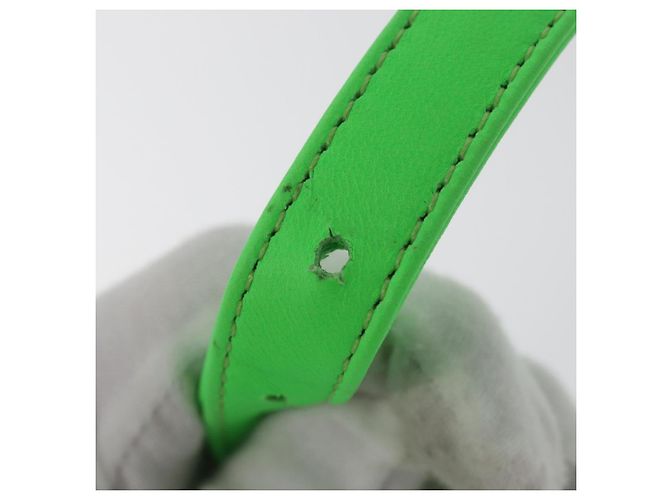 Borsa a spalla Takamini in pelle Chrome Hearts verde argento autentica 165377SM - vista 10