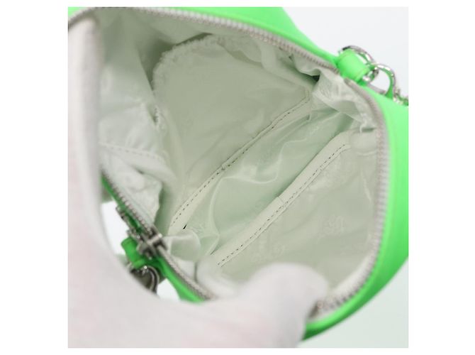 Borsa a spalla Takamini in pelle Chrome Hearts verde argento autentica 165377SM - vista 11