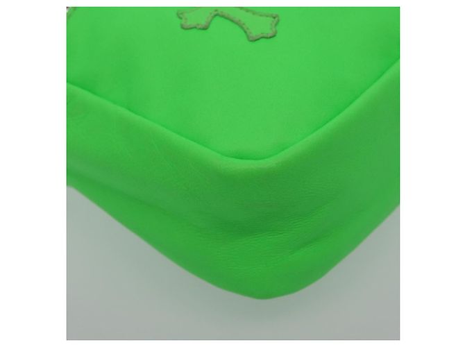 Borsa a spalla Takamini in pelle Chrome Hearts verde argento autentica 165377SM - vista 15