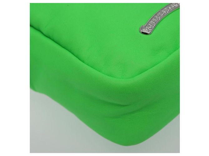 Borsa a spalla Takamini in pelle Chrome Hearts verde argento autentica 165377SM - vista 17