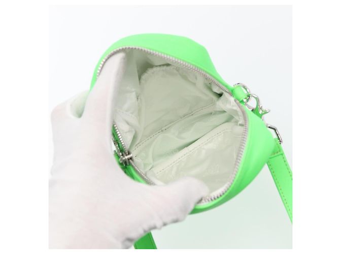 Borsa a spalla Takamini in pelle Chrome Hearts verde argento autentica 165377SM - vista 24