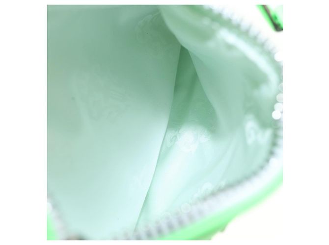 Borsa a spalla Takamini in pelle Chrome Hearts verde argento autentica 165377SM - vista 28